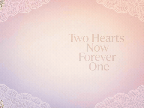 Rings Ribbon Petals Two Hearts Forever One Wedding Rings ribbon petals two hearts forever one, animated wedding GIF