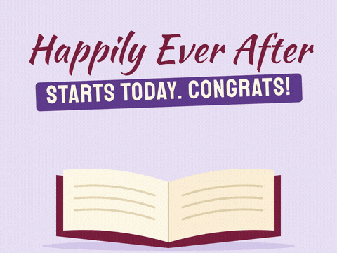 Wedding Happily Ever After Storybook Happily ever after starts today with a pink fairytale castle popping up from an open storybook
