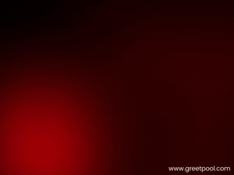 Golden sparkle heart and rings on deep red with Wishing You Both Love and Happiness, animated romantic wedding GIF