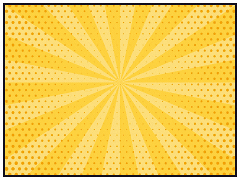 Welcome back comic book lettering slamming onto a white starburst with The legend returns caption on yellow dots