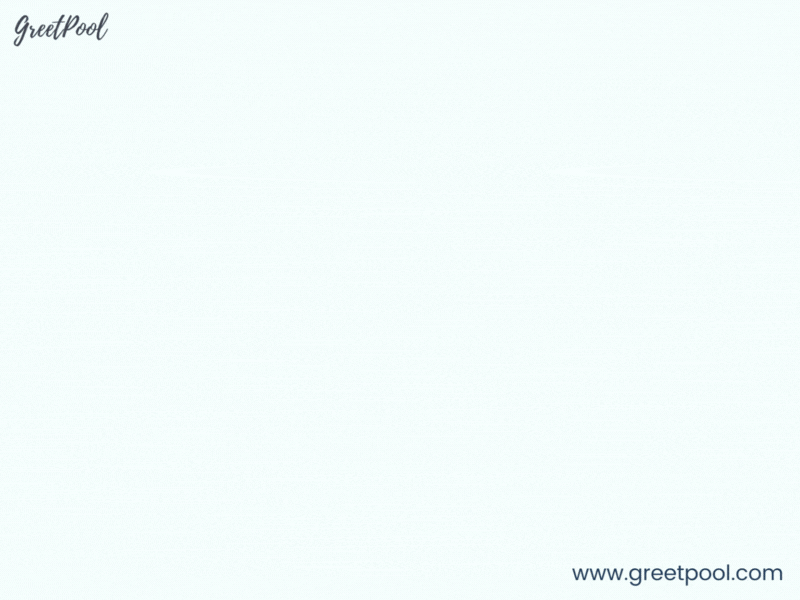 Animated 1 year work anniversary GIF with celebration ribbon