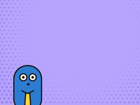 Funny Work Anniversary Thought Bubble Funny blue character thinking A whole year already in a comic thought bubble, Happy work anniversary