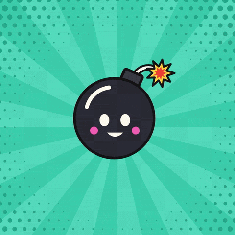 Funny Work Anniversary Youre The Bomb You're the bomb: a smiling cartoon bomb with a sparking fuse on teal comic rays for a work anniversary
