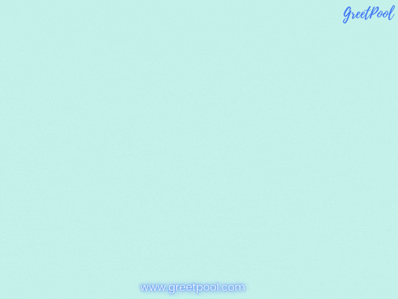 Animated work anniversary celebration GIF with party theme