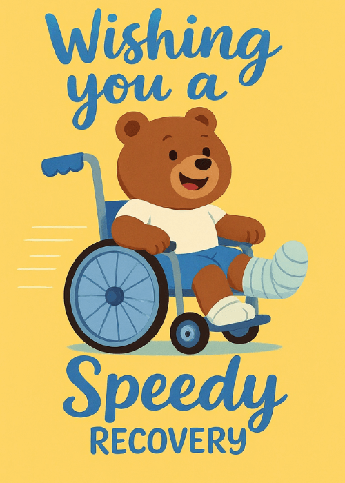 get well soon group card