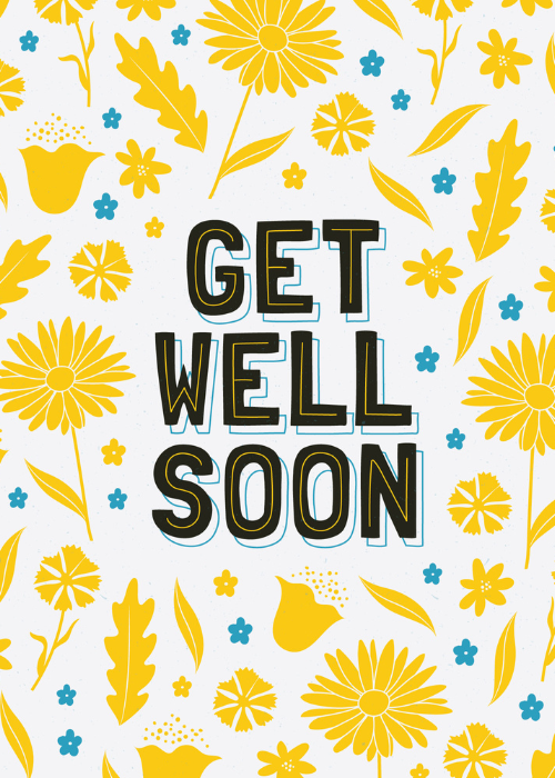 get well soon group card