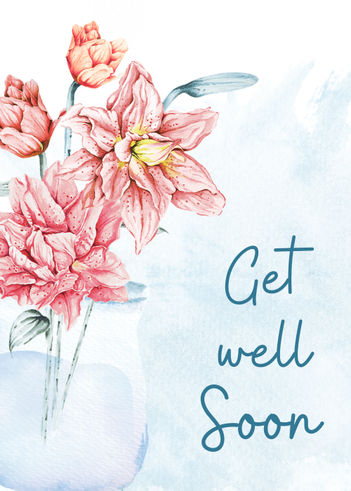 get well soon best wishes card