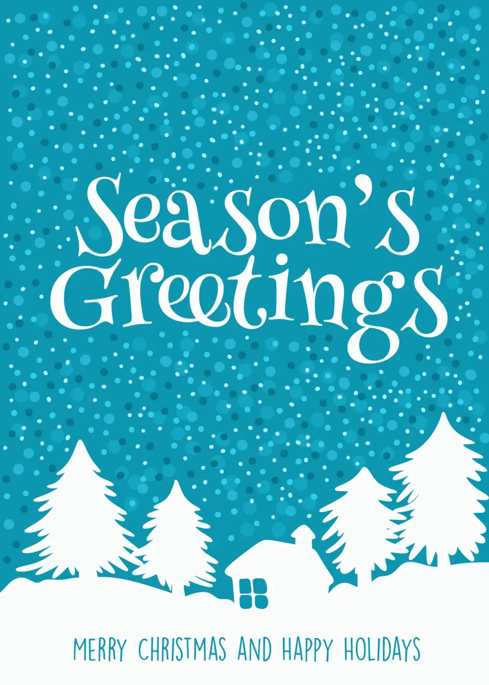 happy holidays  group card