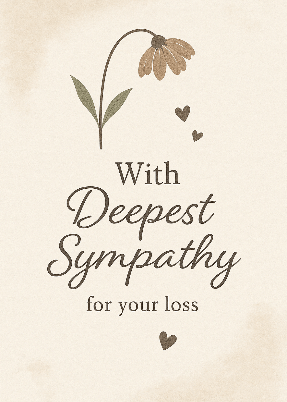 sympathy group card