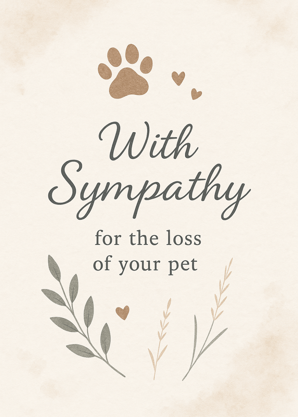 sympathy group card