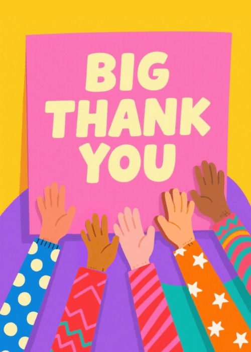thank you group card