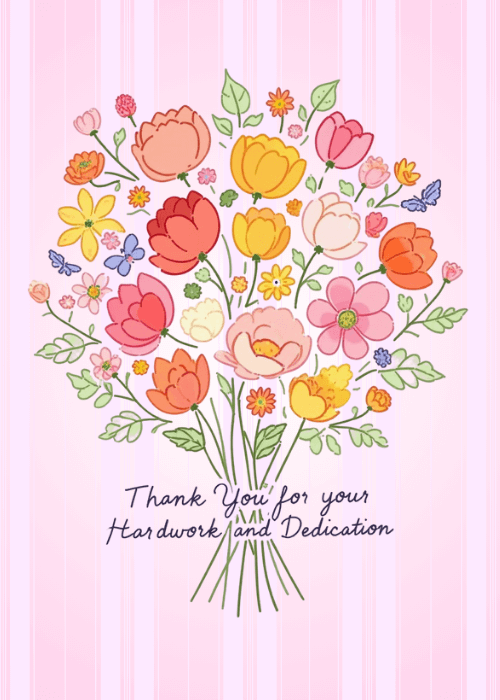 work anniversary group card
