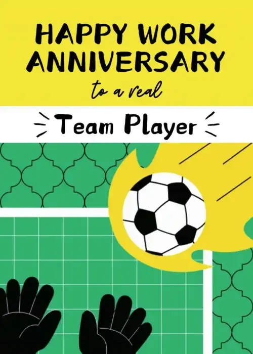 work anniversary group card